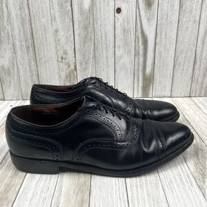 Allen Edmonds USA Clifton Black Leather Cap Toe Derby Dress Shoes 10.5D